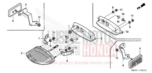 FEU ARRIERE CBR600RR4 de 2004